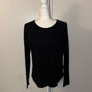 a new day Black Long Sleeve Tee